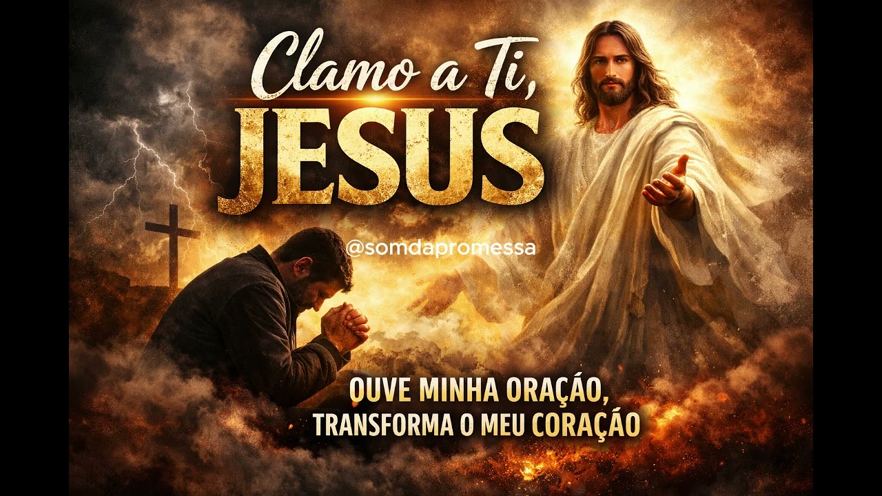 “Clamo a Ti, Jesus”/Na noite escura da minha alma Quando o medo tenta me parar.