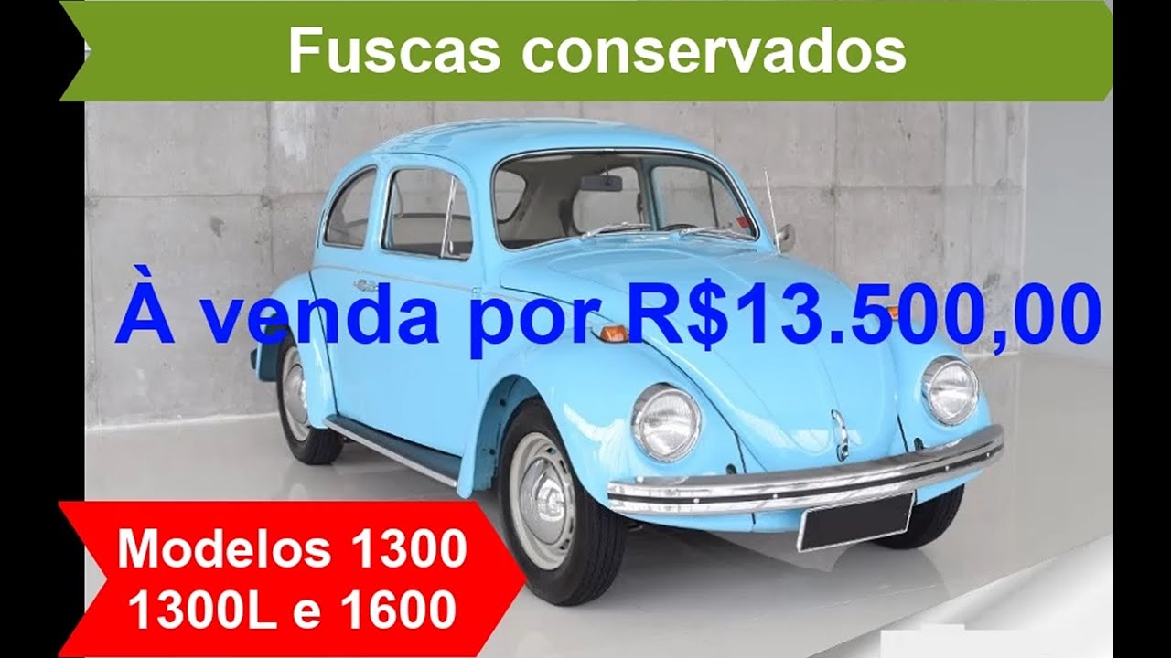 Fuscas bons, baratos e originais a venda 