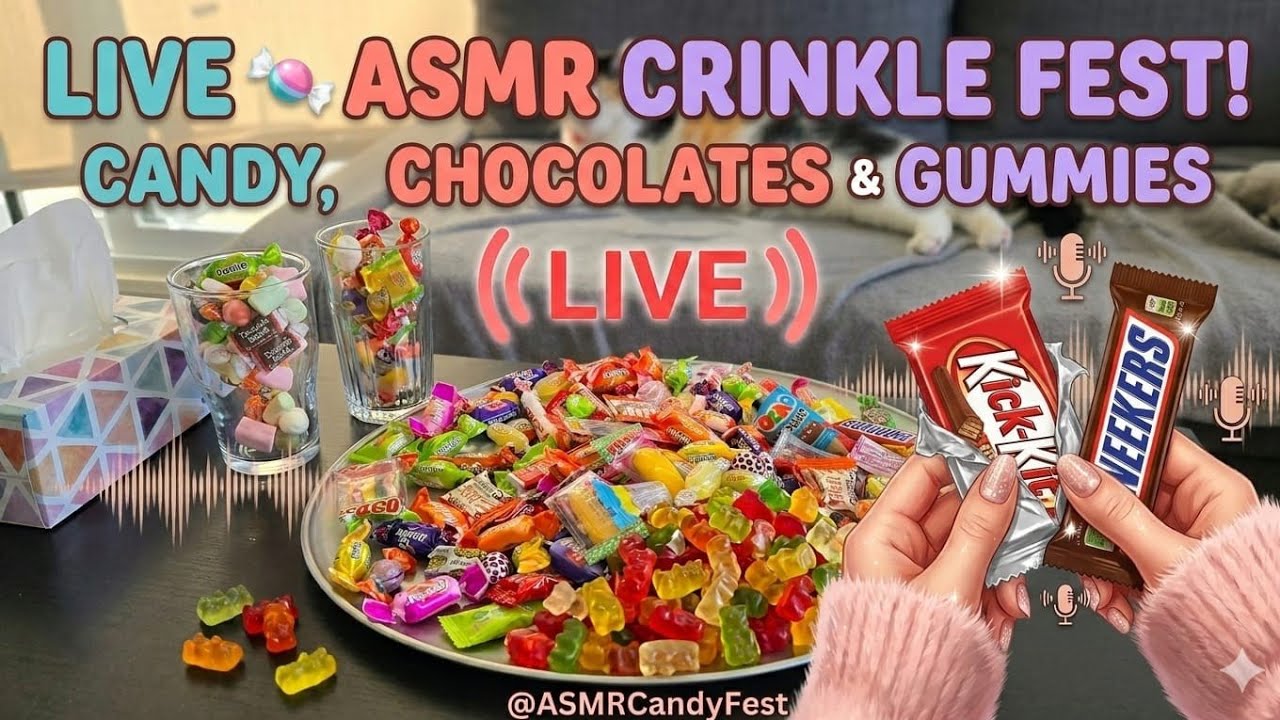 🍬🍭🌈😂😂😂 asmr  Candy unwrapping and more🌈😂😂😂 #febfeatures