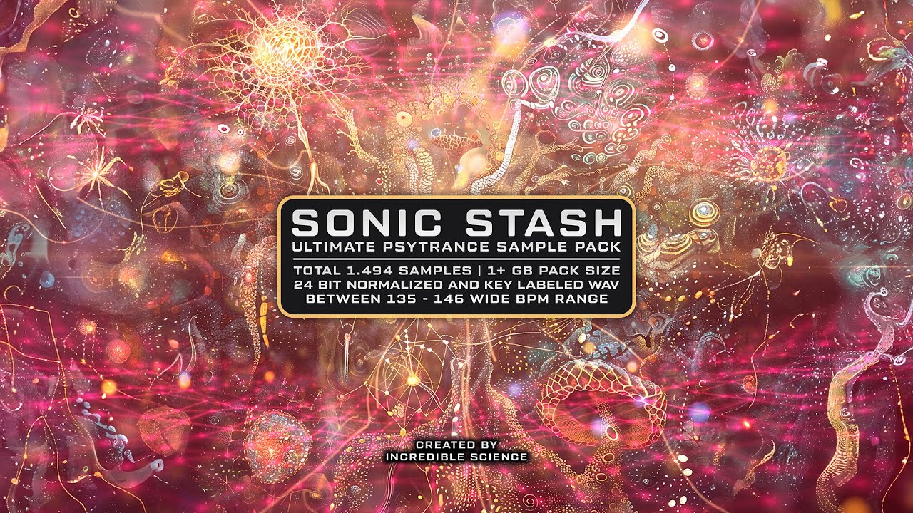 Sonic Stash - Ultimate Psytrance Sample Pack | Created by Incredible Science 2024