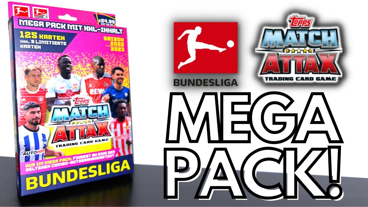 101 CARD & RARE CHROME SHIELD HIT! | TOPPS MATCH ATTAX BUNDESLIGA 2022/2023 | MEGA PACK OPENING!