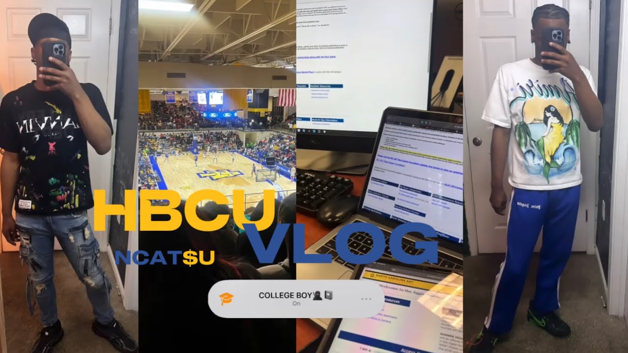 HBCU VLOG S2 E8 | SPRING SEMESTER ✨+ BASKETBALL GAME + STUDYING + YARD FEST + MORE  | NCAT$U