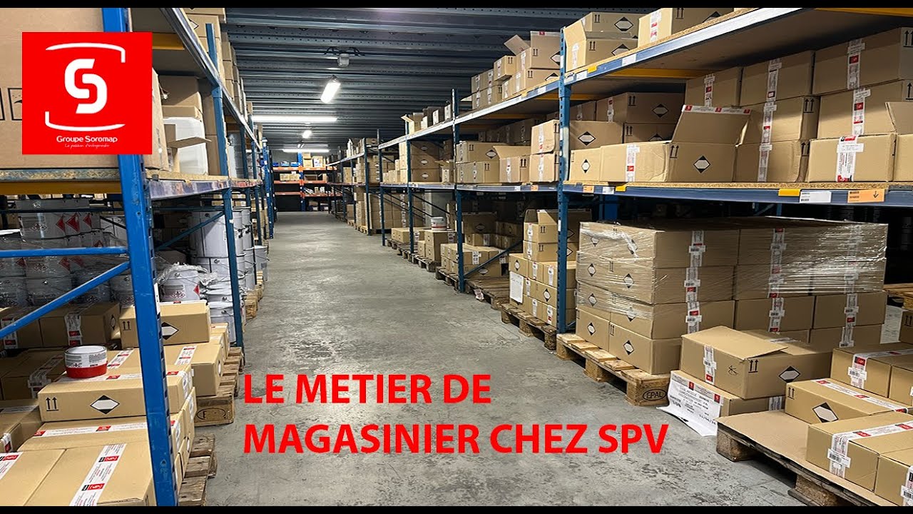 Présentation du métier de magasinier pour SOROMAP SPV