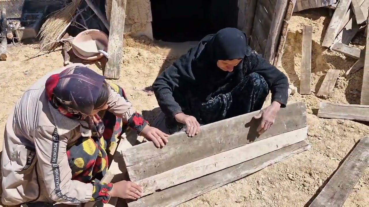 Pregnant woman, homeless mother, from cave to bathhouse