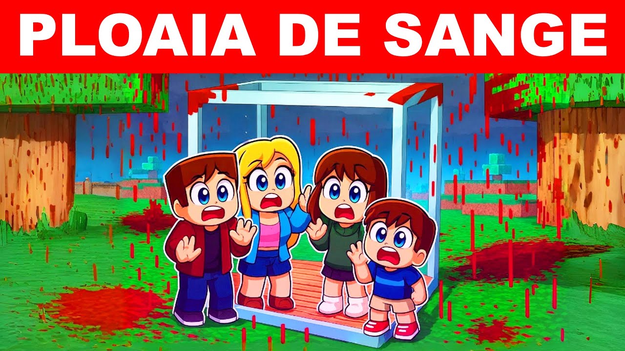 A început ploaia de sânge.. am facut o bază secretă! (Minecraft)