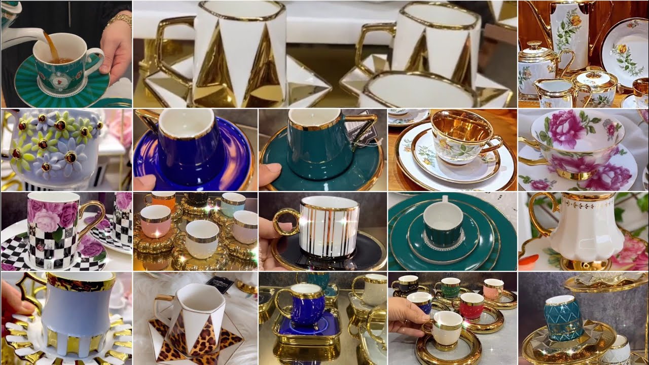 Very Attractive Crockery Set /😍🔥Amazing Tea pot set Design /coffee cups /Tea sets and Tea Cups 
