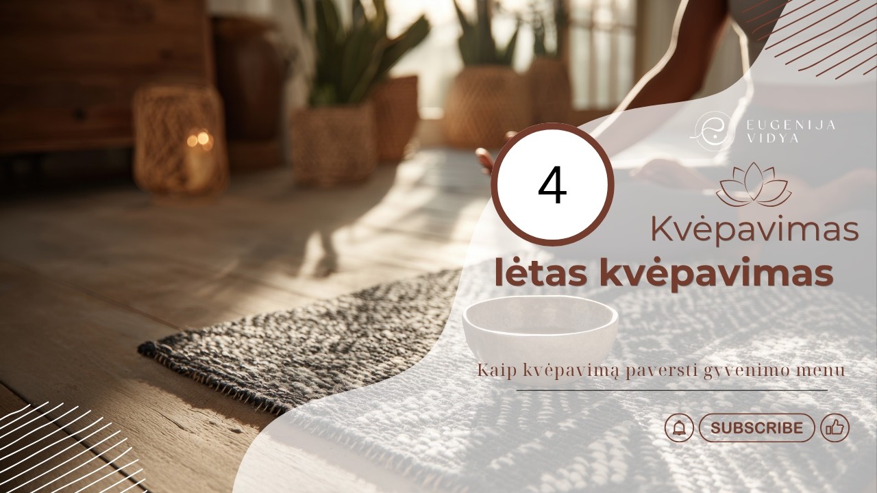 Kodėl svarbu kvėpuoti lėtai ?