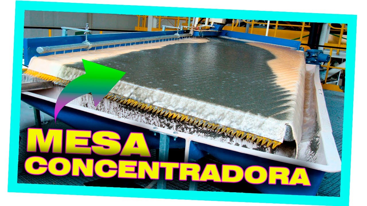 Mesa concentradora de ORO. ➤[poniéndola a punto]
