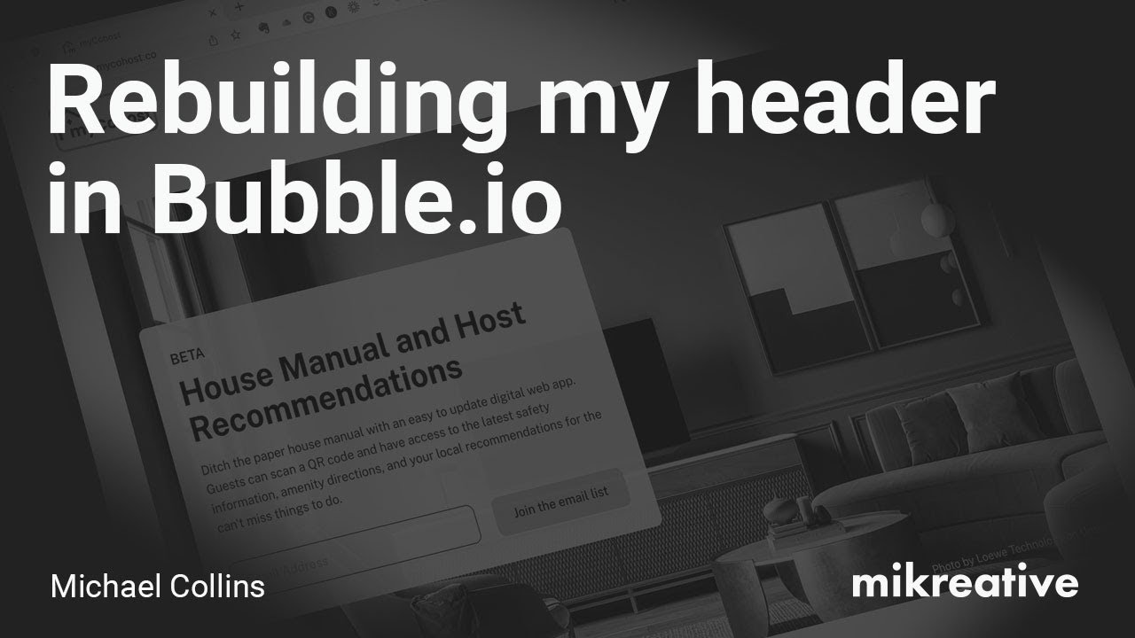 Rebuilding my Bubble.io Header for Accessibility