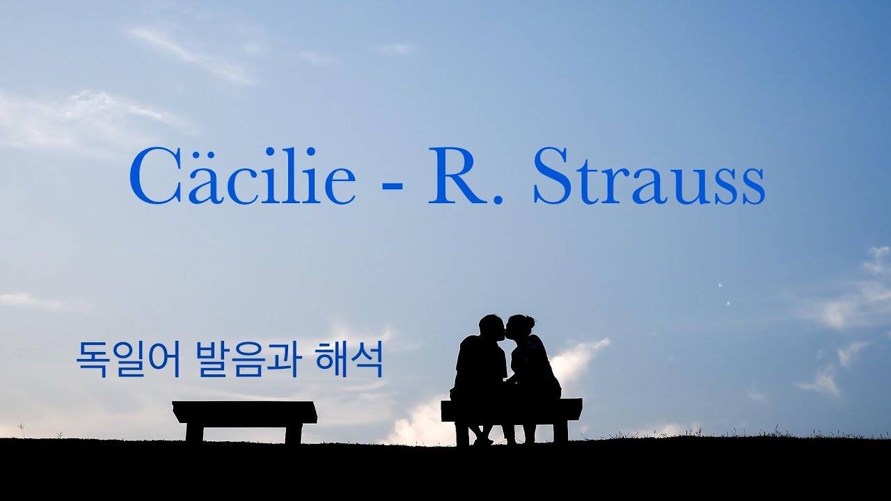 10분 안에 완성! 하테너의 독일 가곡 발음 읽기와 해석. R.Strauss의 Cäcilie Op. 27, No. 2 (체칠리에)
