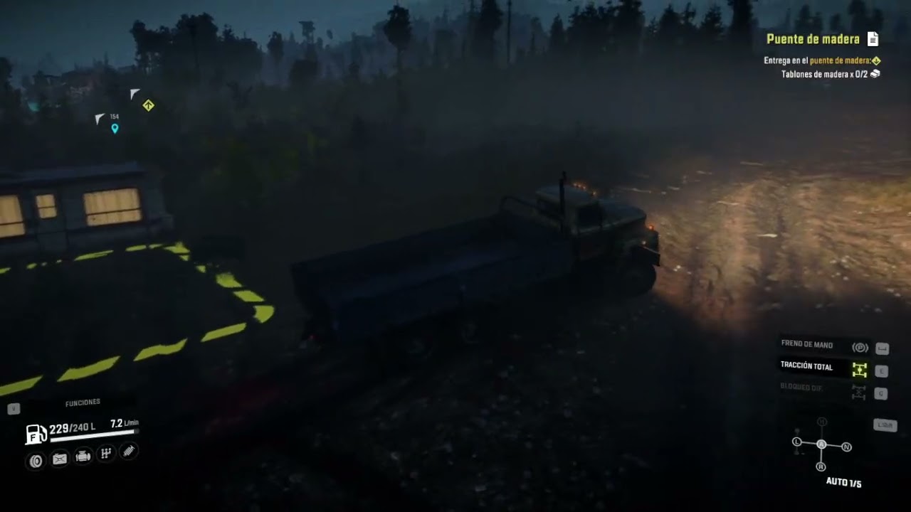 Snowrunner Modo difícil - Puente de madera - T 2 - E 8 - T E 30