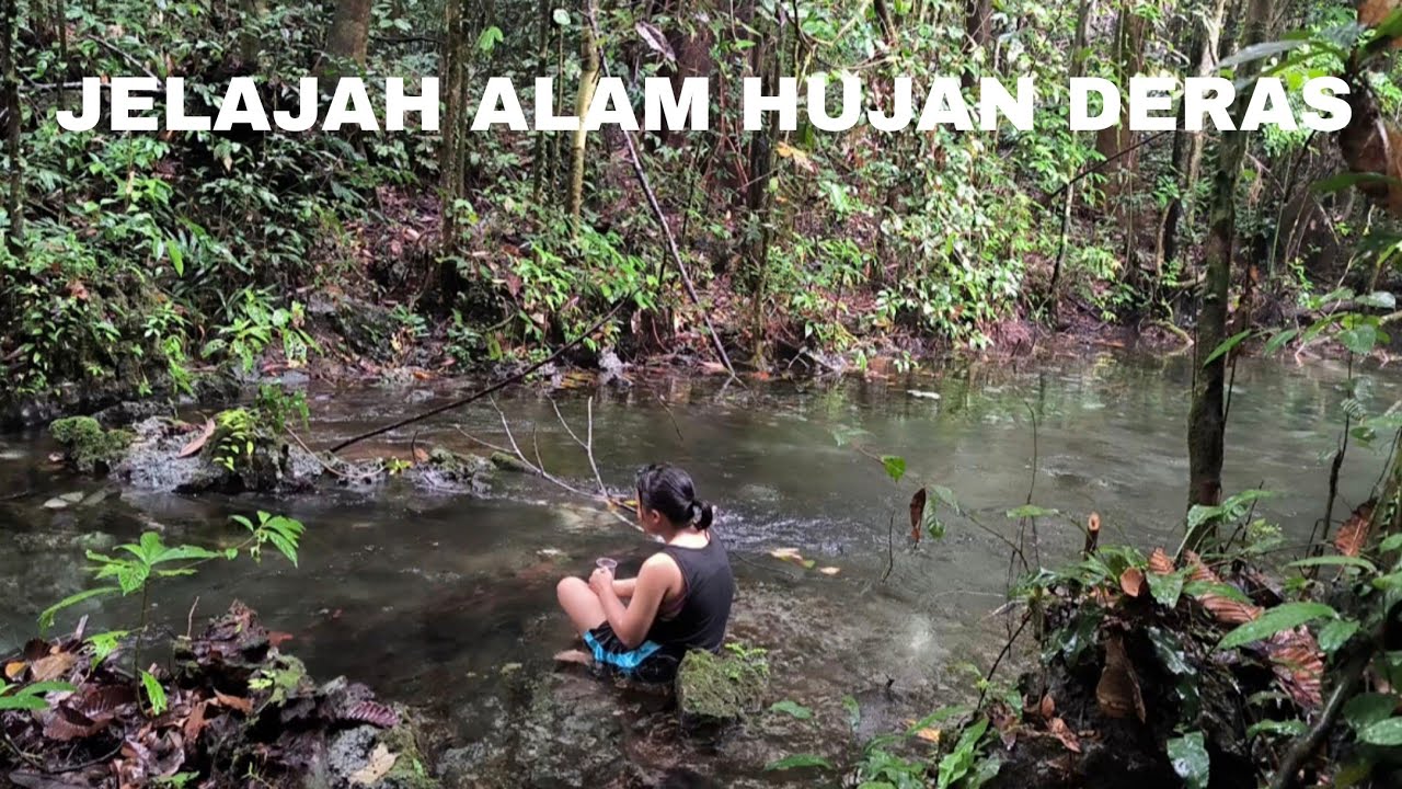 Camping Hujan Deras, Jelajah Alam Kalimantan diguyur Hujan Deras 