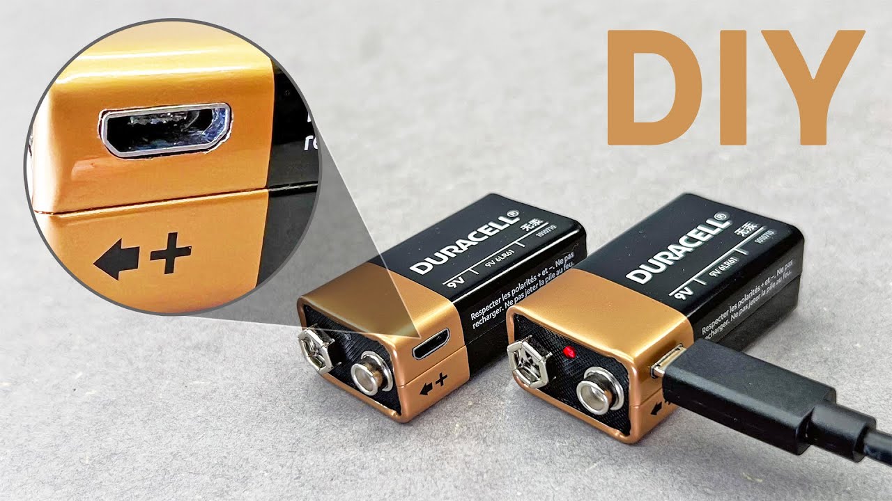 How To Add USB Port For Charging 9V Batteries!