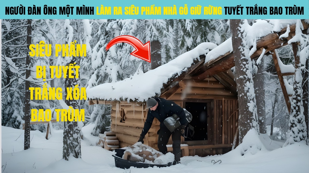 Review Sinh Tồn Một Mình Xây Nhà Gỗ Giữa Rừng Sinh Tồn Nơi Hoang Dã Không Điện Nước