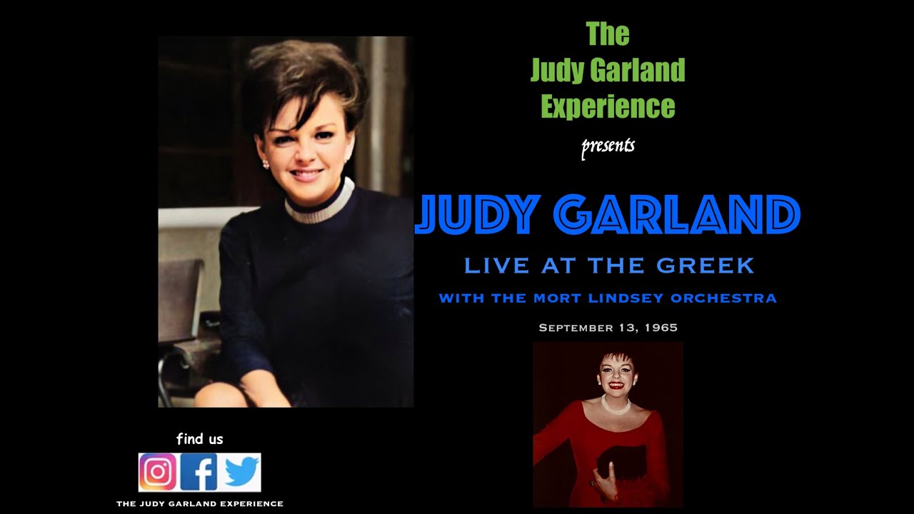 JUDY GARLAND Live At The Greek 1965 w/Mort Lindsey Orchestra OPENING NIGHT soundboard UNRELEASED
