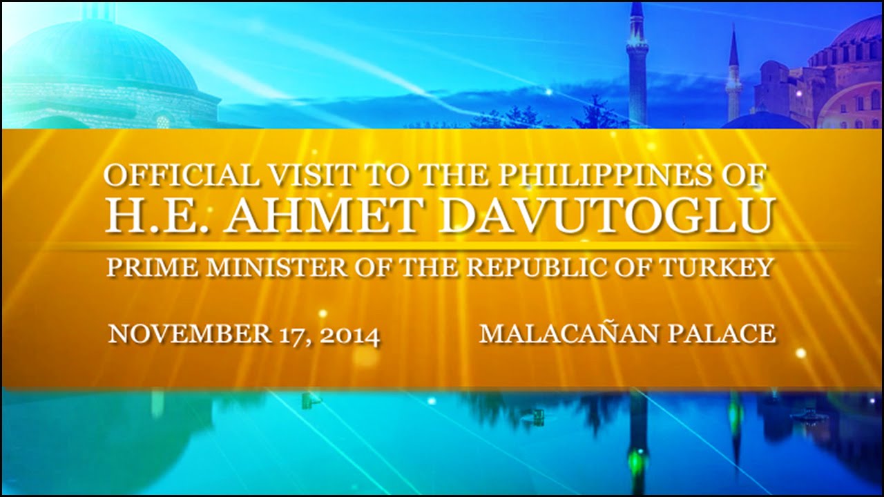 Official Visit of H.E. Ahmet Davutoglu, Prime Minister of the Republic of Turkey 11/17/2014