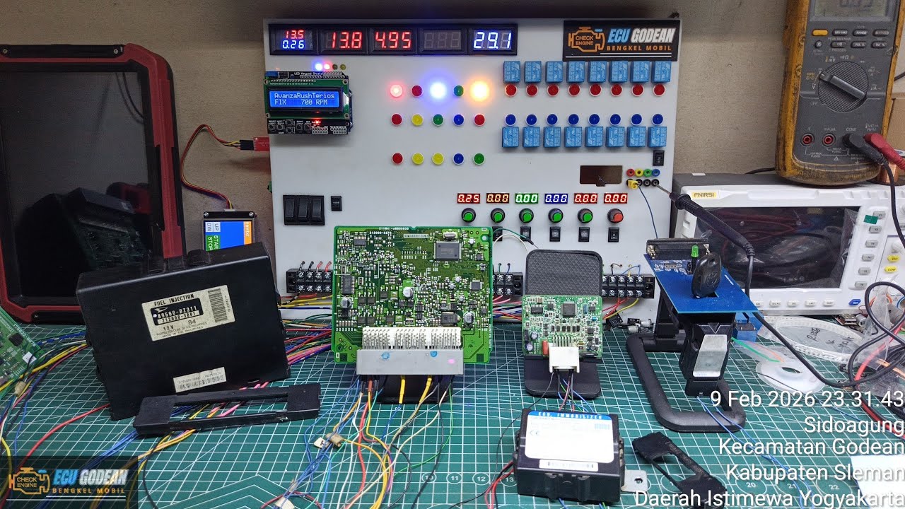 Service ECU Rush, DTC U0167 mesin tidak mau hidup