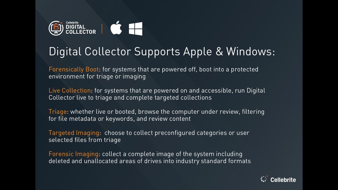 How to Collect Forensically Data from MAC Computer using Cellebrite Digital Collector (MacQuisation)
