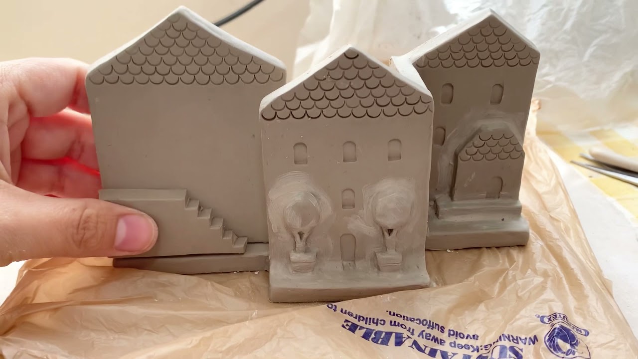 StudioVlog | Portalapiz/pincel o macetero de casita en cerámica ♡ primer proceso: modelado ~