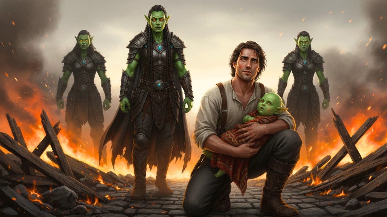 During the Village Attack, a Farmer Saved an Orc Baby — Minutes Later, Three Warriors Appeared