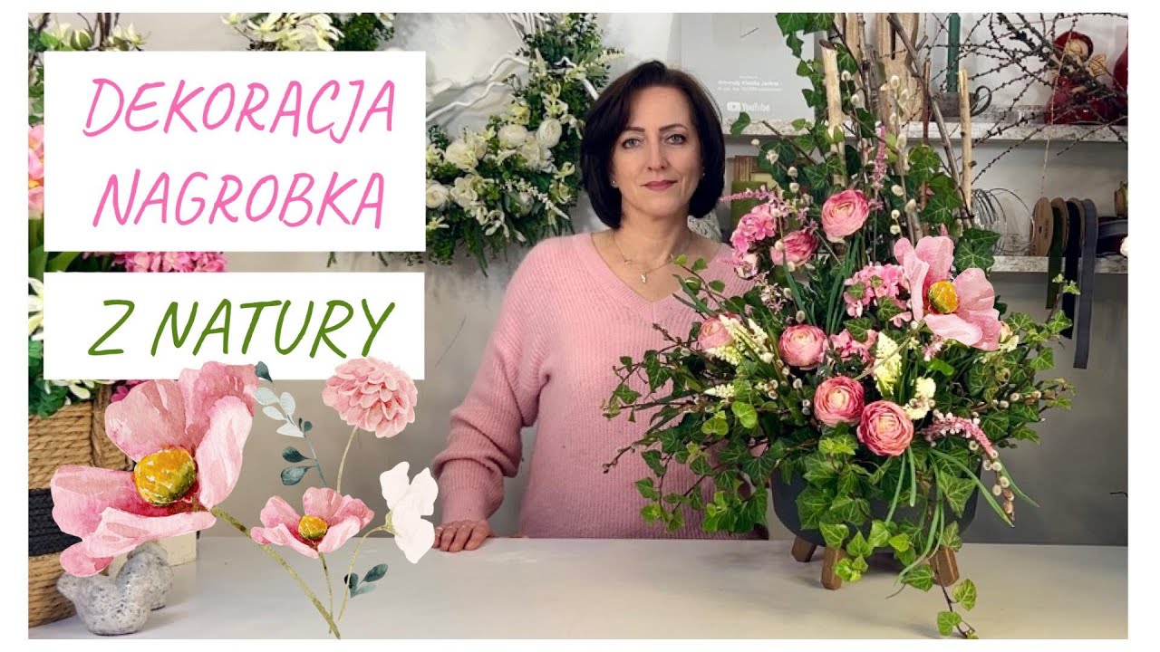 WIOSENNE DEKORACJA NA CMENTARZ / STROIK Z NATURY