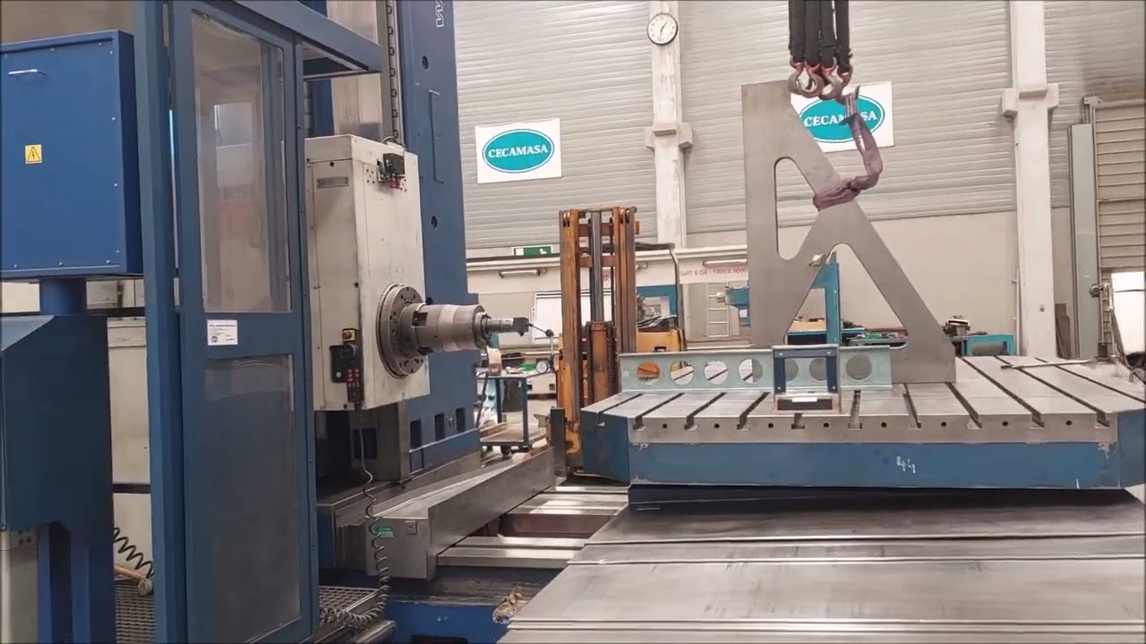 Mandrinadora TOS cnc - geometría de la maquina - CECAMASA