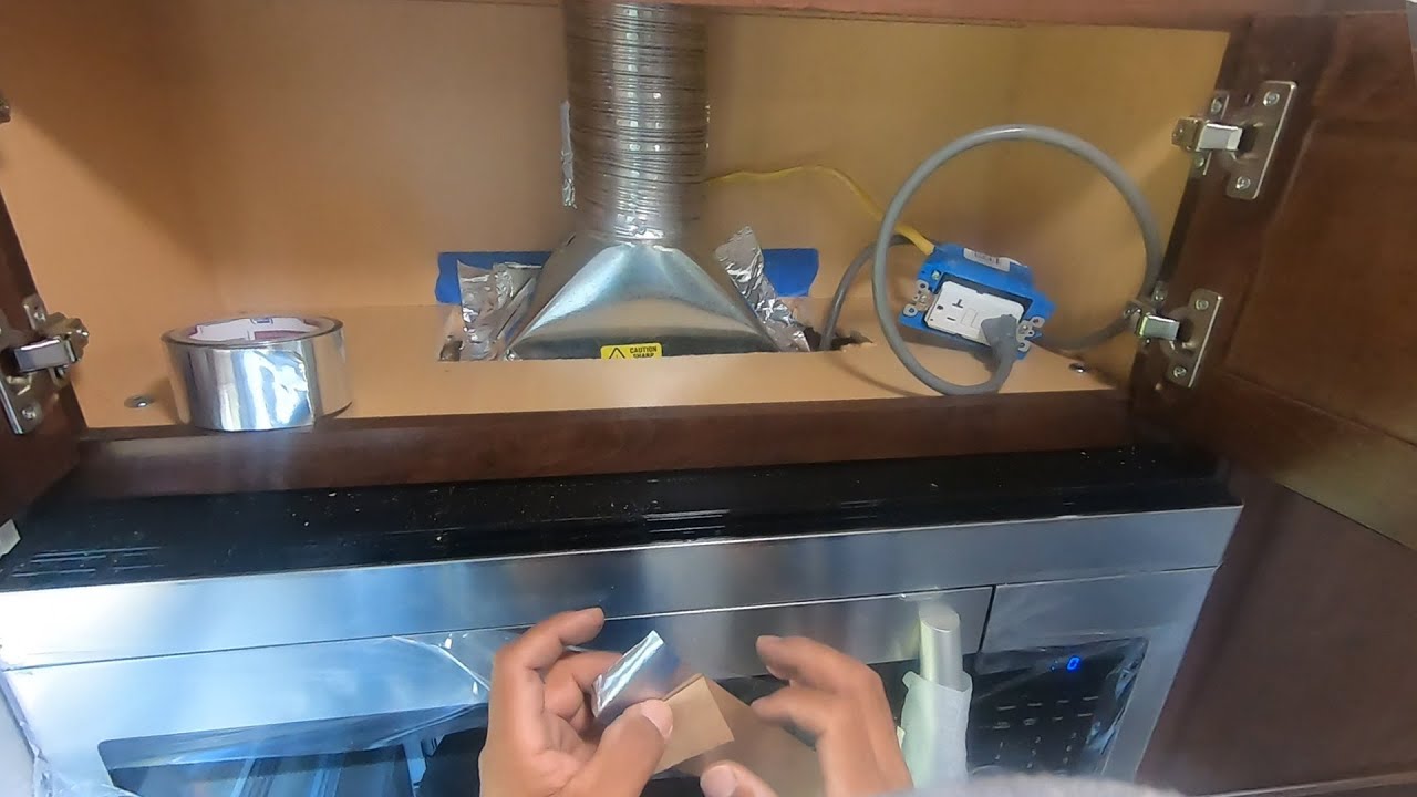HOW TO VENT OUT A MICROWAVE. Easy Steps!!!