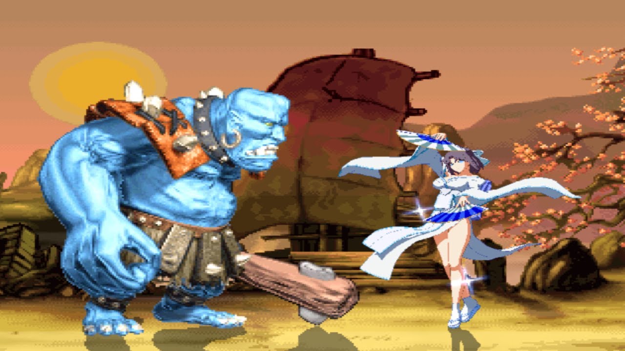 YUMI vs TROLL WARRIOR - High Level Gameplay - Blazblue Mugen