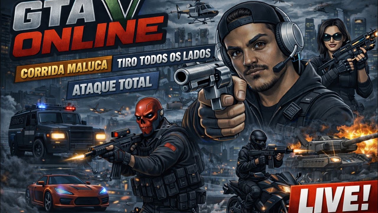 GTA V ON-LINE Com Zuera(PS5)