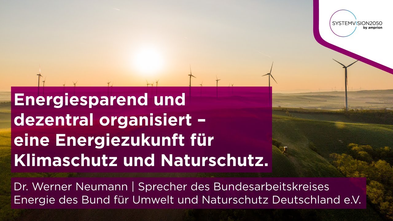 Dr. Werner Neumann (BUND) &uuml;ber Energieeffizienz und dezentrale Strom- und W&auml;rmem&auml;rkte