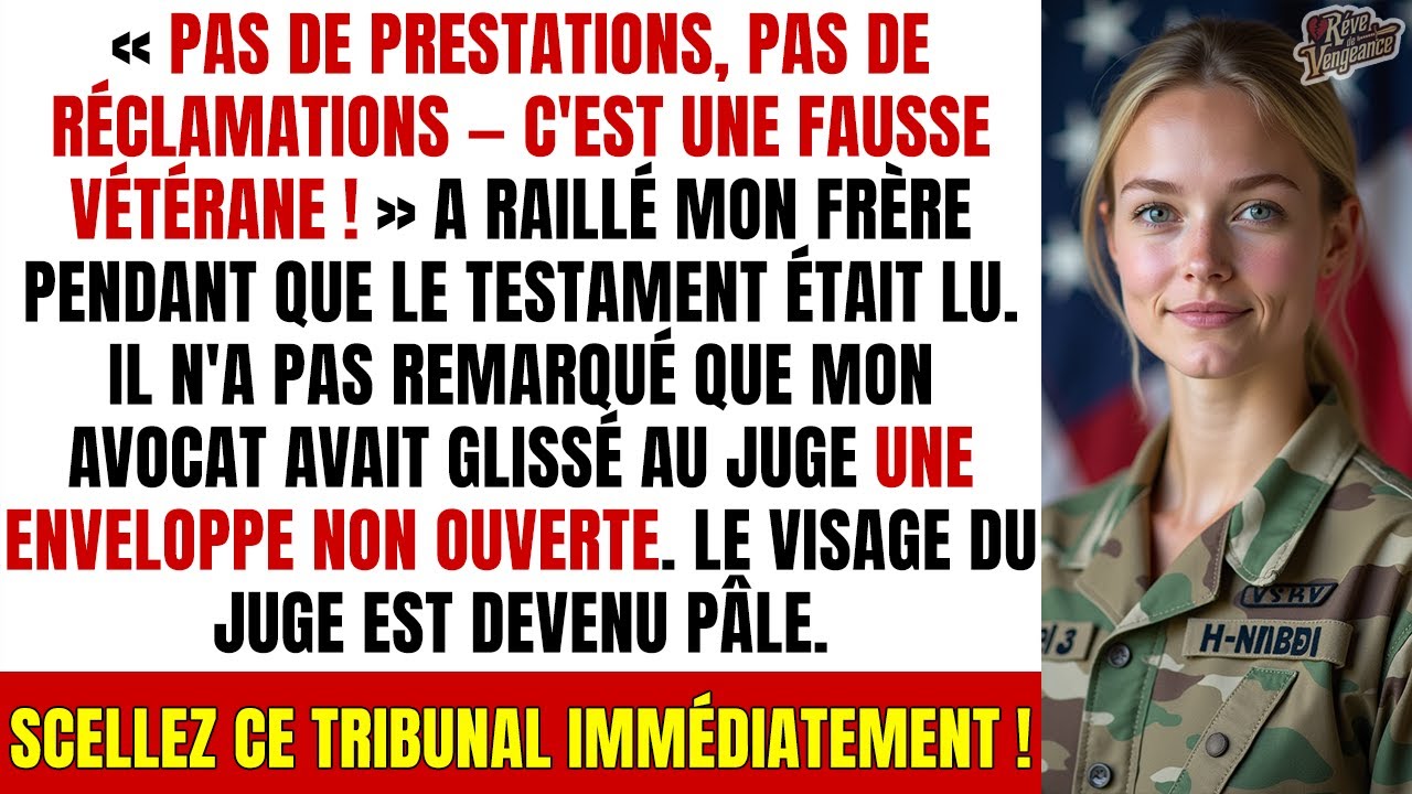 Mon Frère S'est Moqué de Mon Service au Tribunal — Jusqu'à Ce Que l'Ordre du Juge Change Tout...