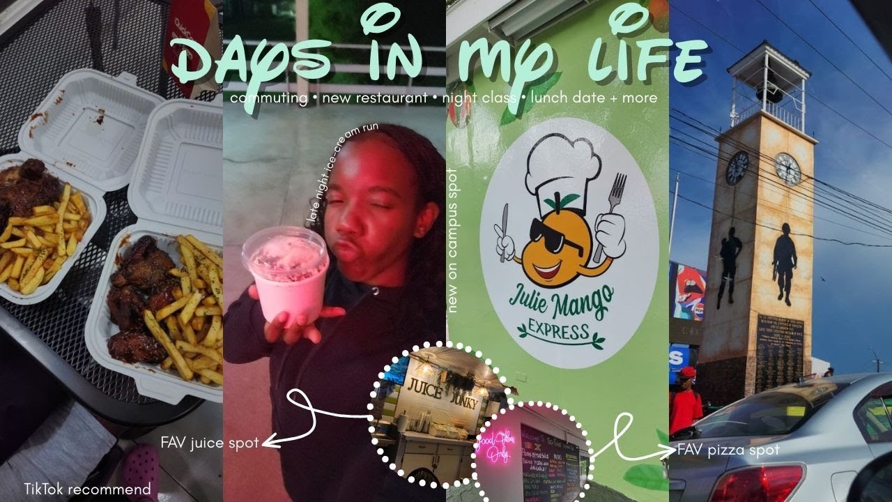 days in the life 😶‍🌫️ new spots, commute, night class, school socials | Jamaican uni edition