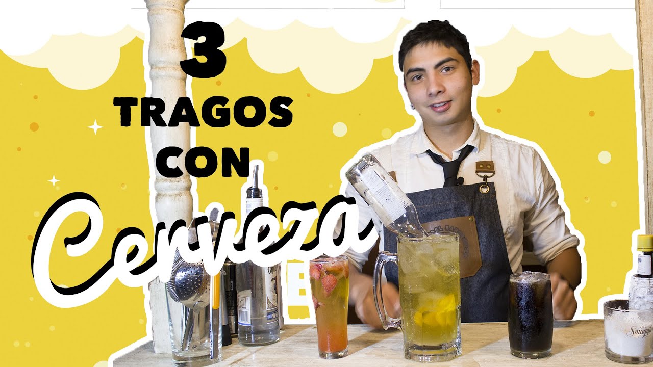 3 TRAGOS FÁCILES CON CERVEZA | TUTORIAL BARTENDER