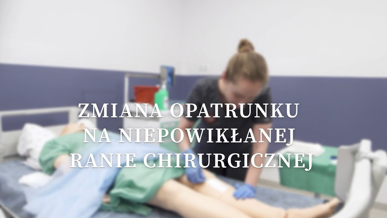 Zmiana opatrunku na niepowikłanej ranie chirurgicznej