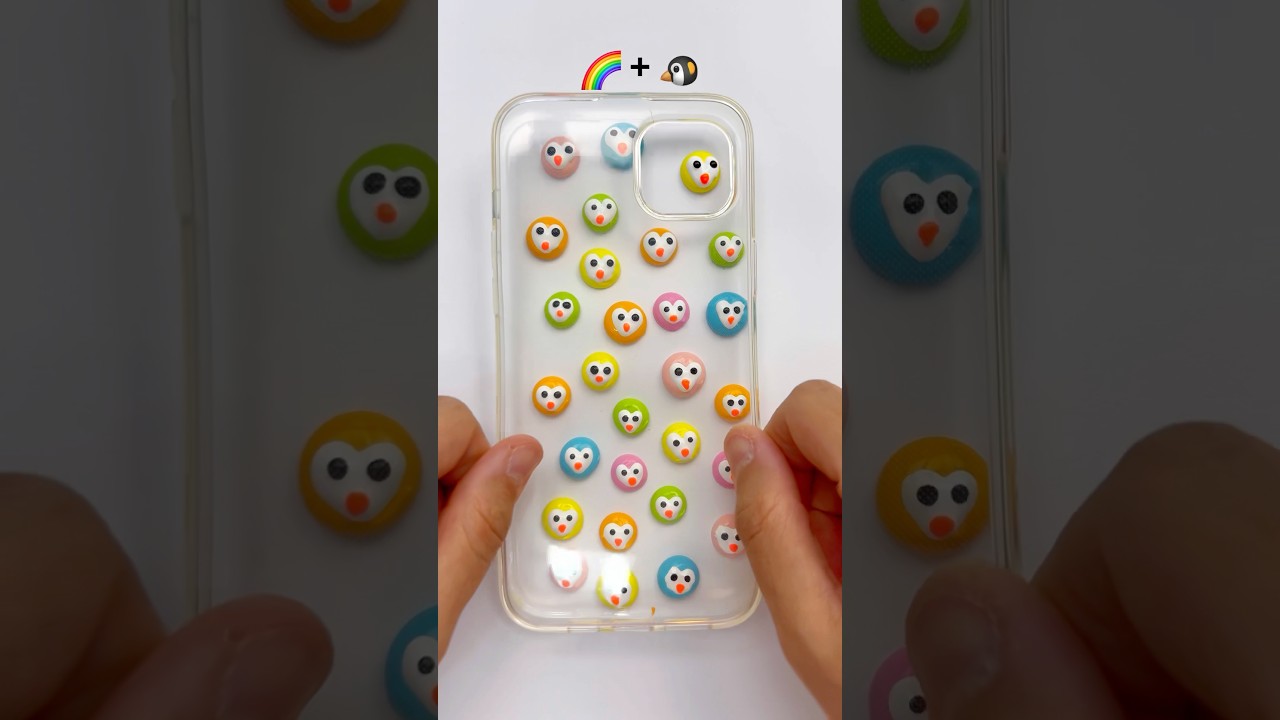 Satisfying Cute Rainbow penguin🌈 #satisfying #rainbow #cute #penguin #satisfyingart #colors #iphone