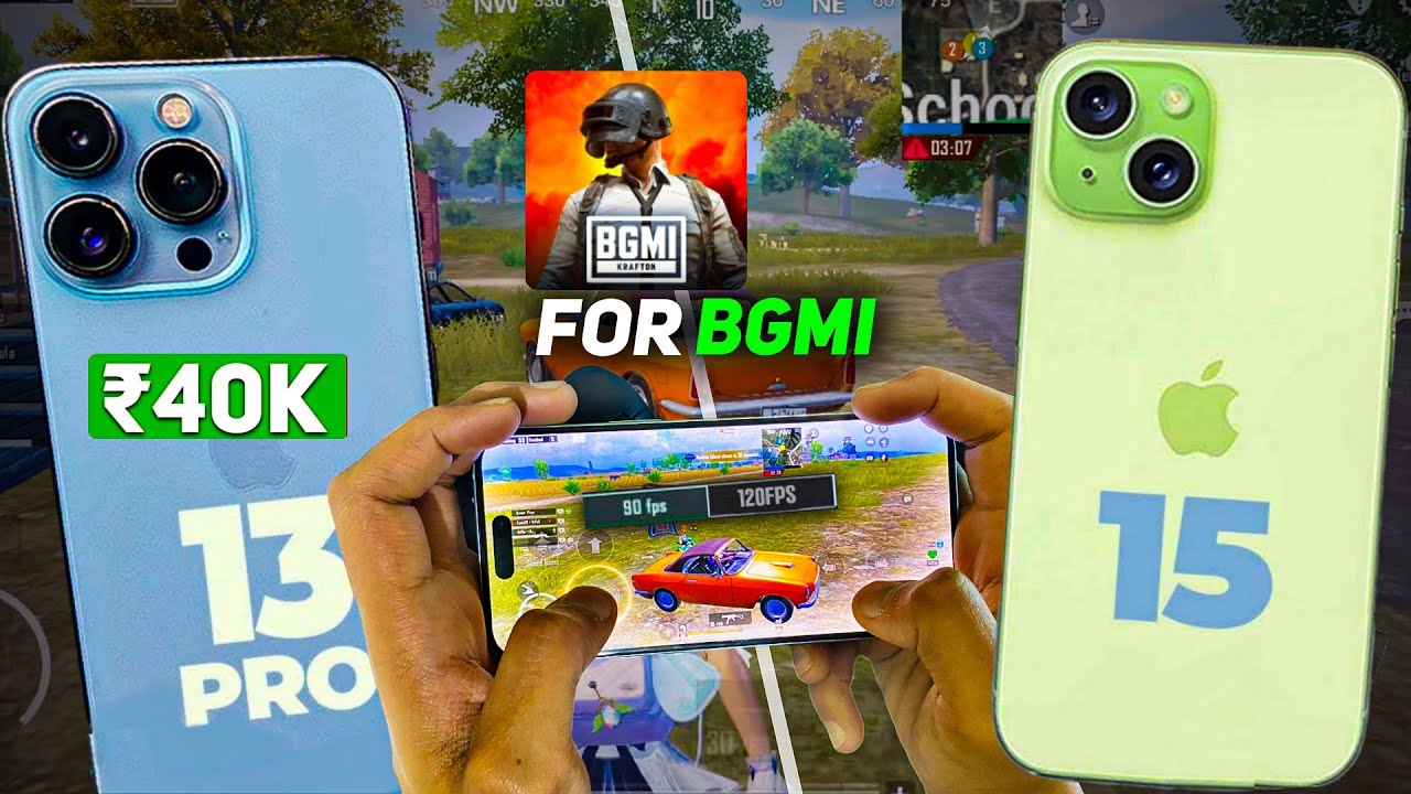 Best iPhone for Gaming Under ₹50K? 🤯 iPhone 13 Pro vs iPhone 15 For Bgmi in 2025 | Refurbished
