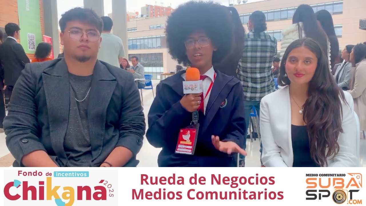 2025 11 25 Rueda de negocios de medios comunitarios - Francisco Mirananda y Valeria Méndez