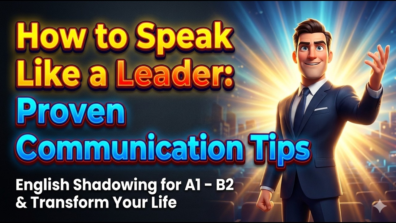 The SECRET to Speaking Like a Leader with CONFIDENCE || English Shadowing for A1 – B2