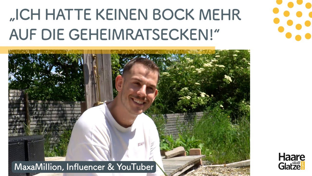 Haartransplantation bei YouTuber MaxaMillion: 