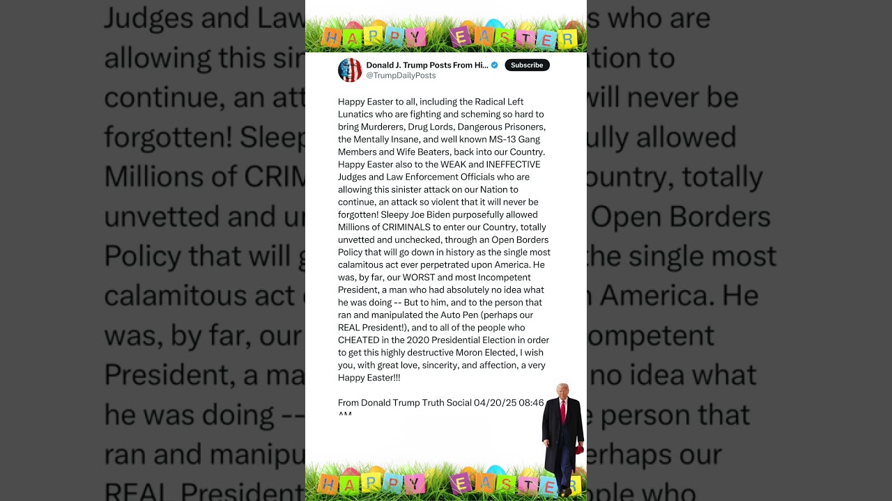 Donald Trump&rsquo;s Easter Message on Twitter Sparks Reactions