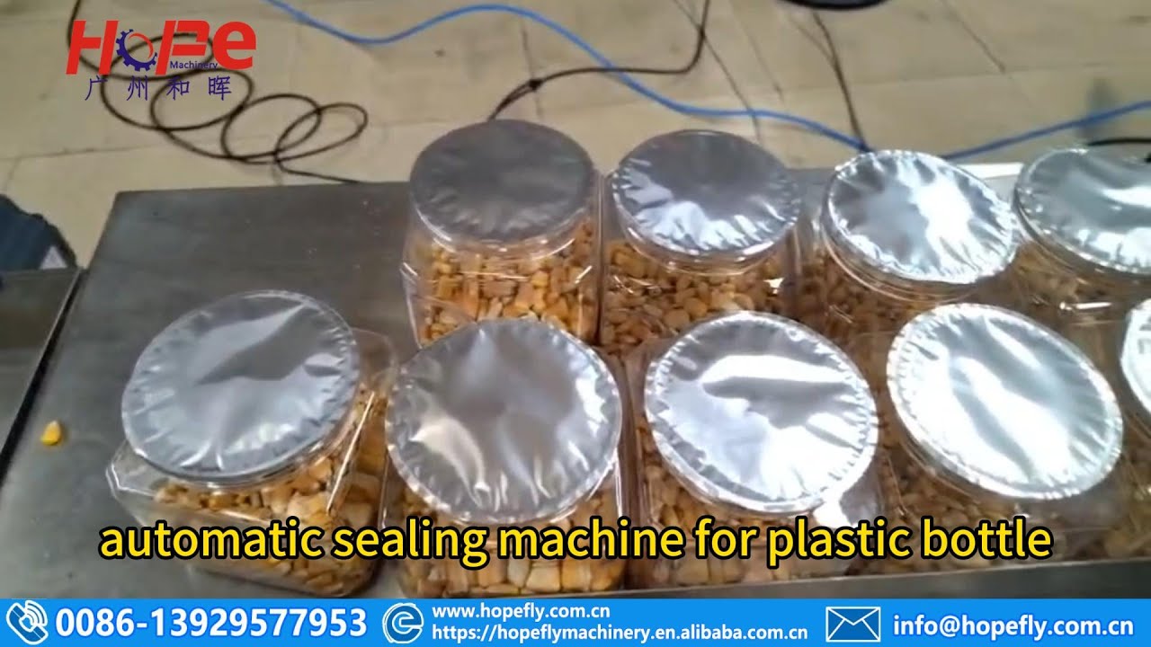 automatic sealing machine for plastic bottle