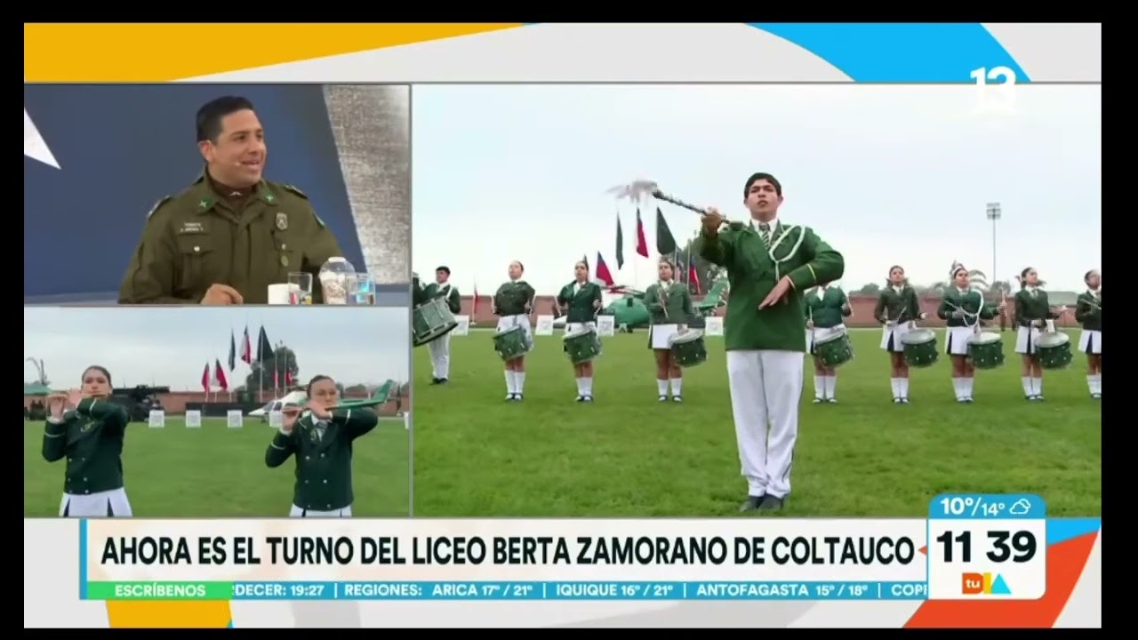 🔵🟢 BANDA DE GUERRA DEL LICEO BERTA ZAMORANO DE COLTAUCO REPRESENTANDO A LA REGIÓN 💪❤️