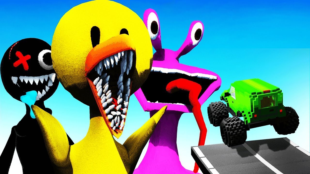 RAINBOW FRIENDS SECRETOS vs CAMIONES
