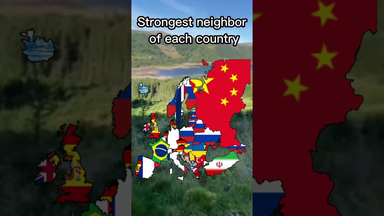 Strongest neighbor of each country #shorts #viral #recommended #funny #sweetlittlebumblebee