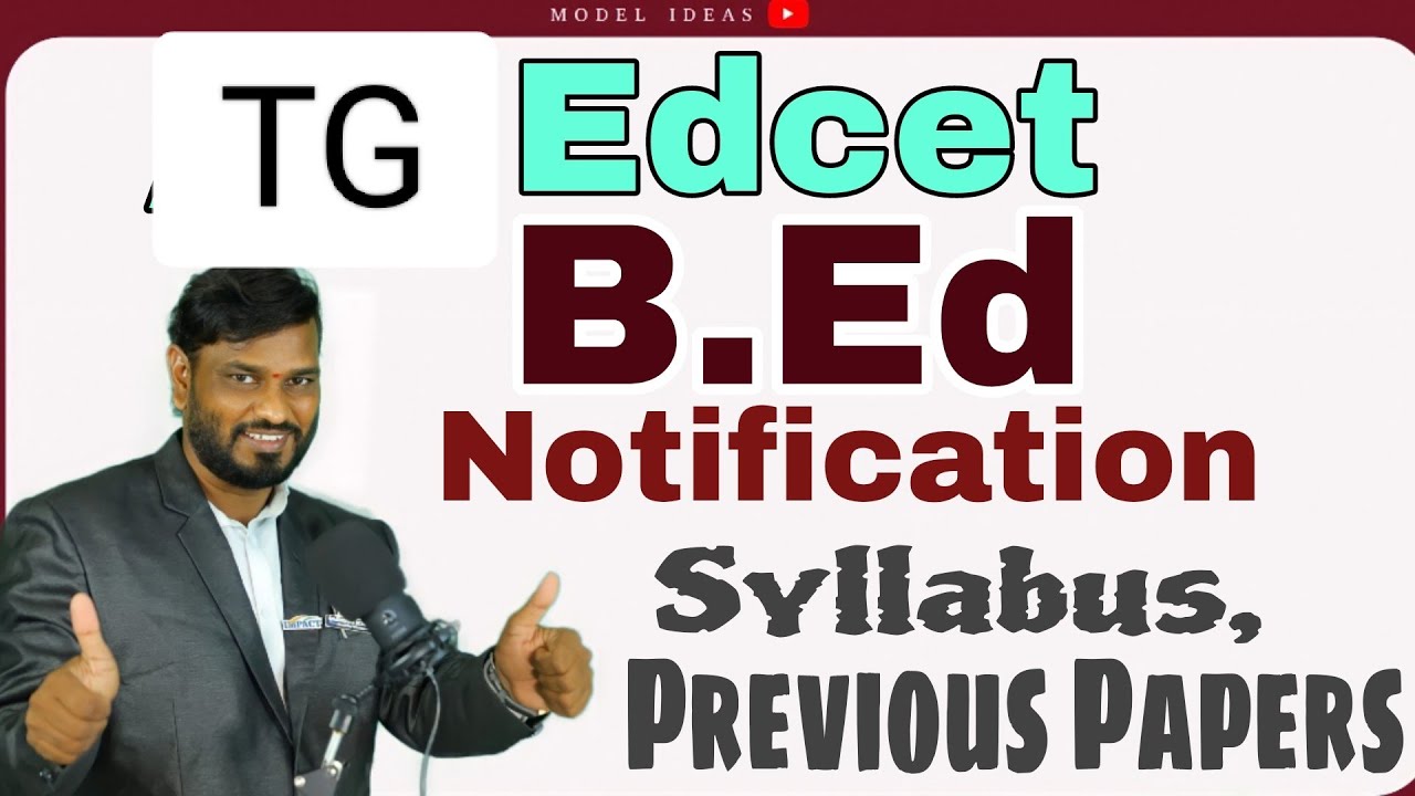 B.Ed 2025 Notification |B.Ed Model Paper TG Edcet Notification2025|B.Ed Old papers|by|B.Ed Syllabus|