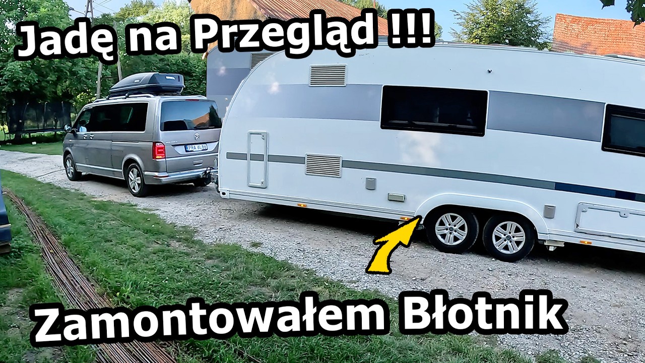 Naprawiam Przyczepę Kempingową !!! - Co mi się Stało w PALEC? Gdzie będą SCHODY? *czarna kula #1198