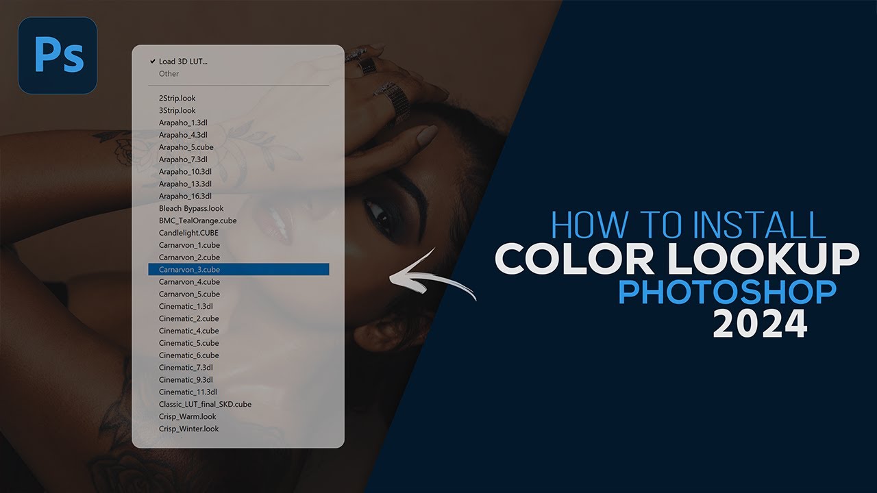 How to Install Color Lookup Presets in Photoshop 2024 । Photoshop Tutorial!