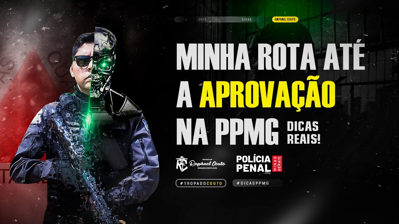 ESTUDEI PARA PASSAR NA PPMG COM ESSAS DICAS