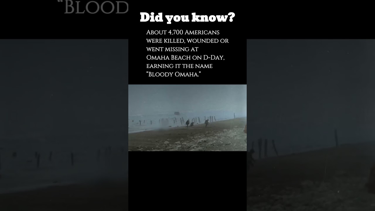 About 4,700 Americans were killed, wounded, or went missing at Omaha Beach on D-Day. #ww2facts #dday