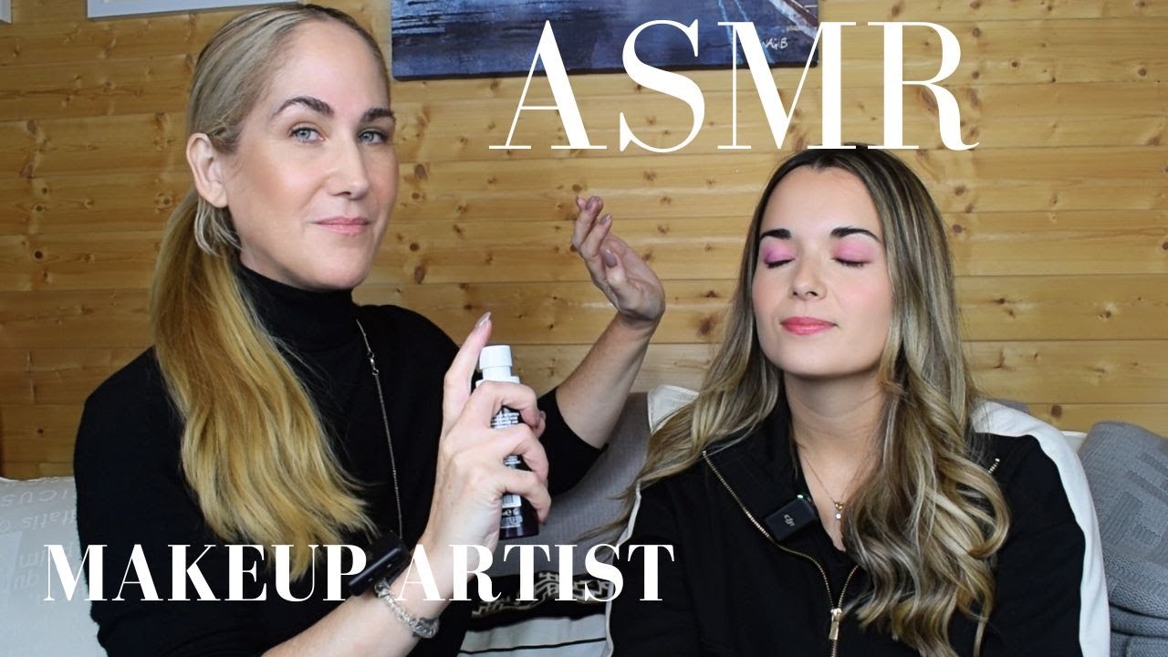 ASMR Визажист | Простой урок по розовому макияжу 💗 Мягкие и расслабляющие звуки